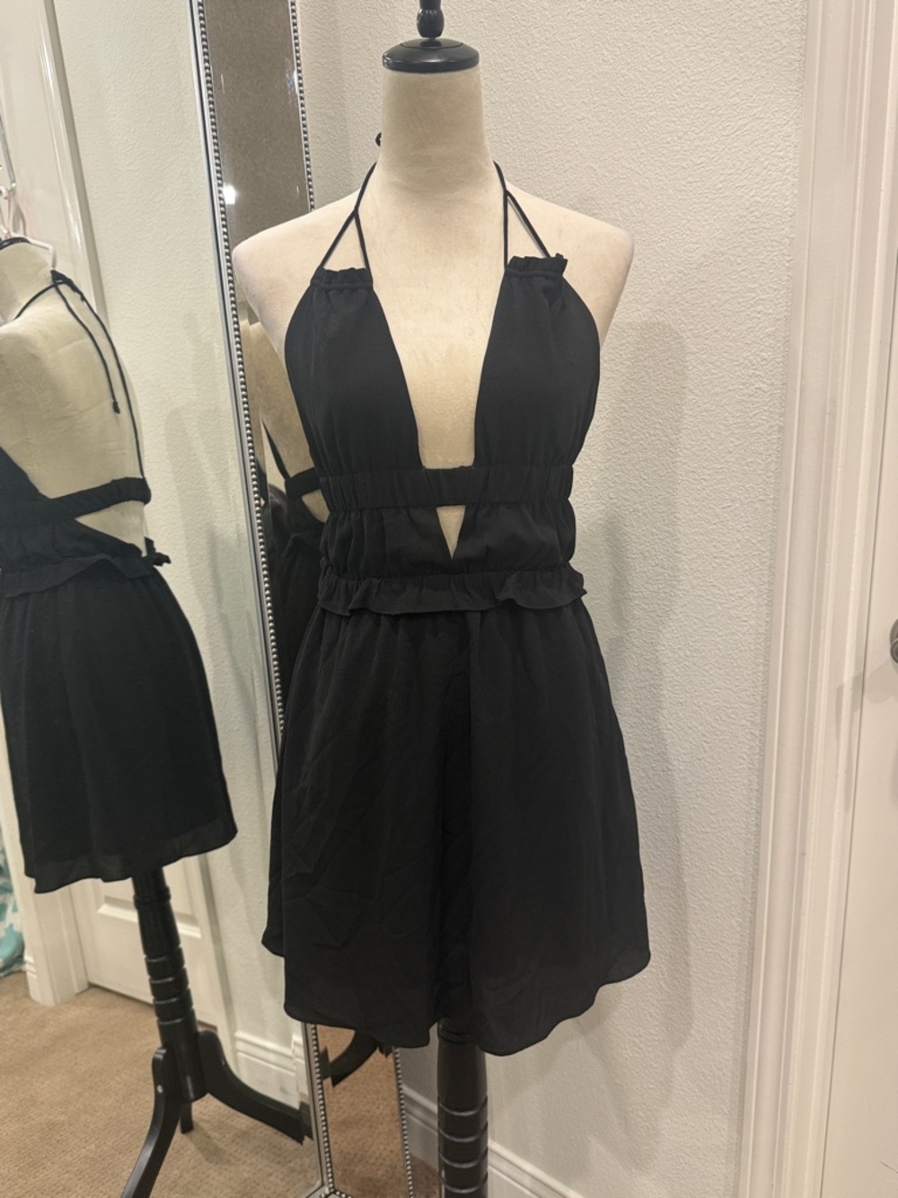 Tavik Black Women's Dress with Halter Neckline NWT